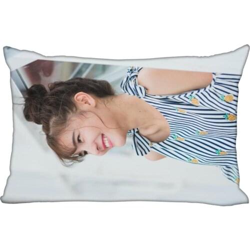 35x45cm Pillowcase Aom Rectangle Silk Pillowcases Bed Home Living Room Pillow Covers One Side Custom gift