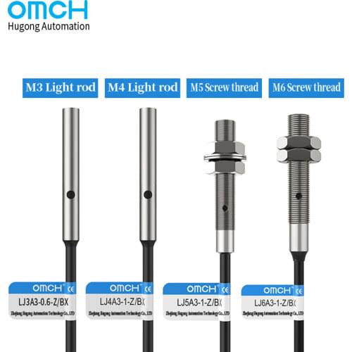 OMCH LJ5A3-1-Z/EX DC 2-wire small sensor proximity switch NO NC 24 V 12 V M5 PNP NPN 2-wire 3-wire