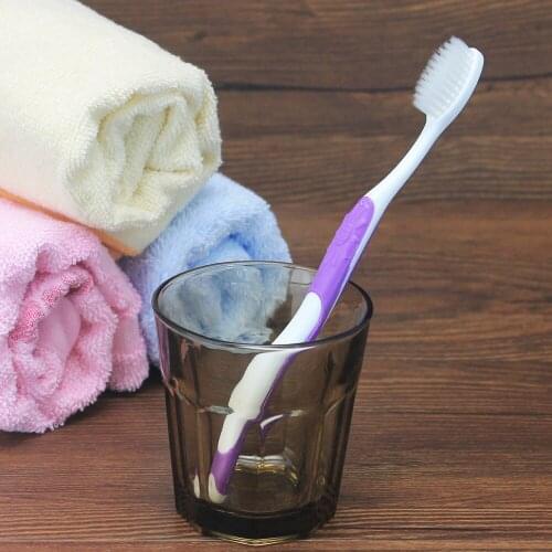 Wholesale 8PCS Double Ultra Soft Toothbrush Nano Brush Slender soft Dental Oral White Clean teeth root