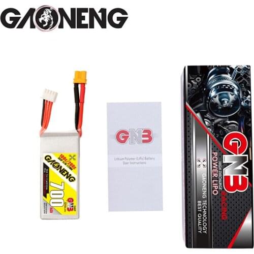 Original GNB GAONENG 700mah 3S 11.1V with T/XT60/XT90 plug 100C 200C RC FPV LiPo Battery Pack graphene for 11.1v drone battery