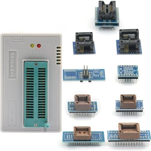 Sinstar original V9.0 TL866ii Plus programmer+10 Adapters minipro TL866 programmer socket NAND programmer adapter