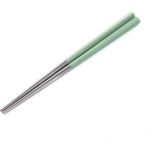 Chinese Style Non-slip Kitchen Tool Tableware Chopsticks Stainless Steel Household Cooker 23cm Traditional