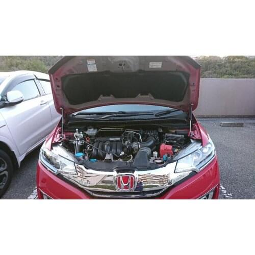 For Honda Fit Jazz GK3/4/5/6 2013-2020 Front Bonnet Hood Modify Gas Struts Carbon Fiber Spring Damper Lift Support Absorber