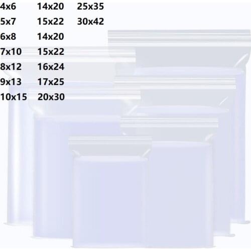 Zip Lock Plastic Bags Transparent Packaging Poly Ziplock Bag Pouch