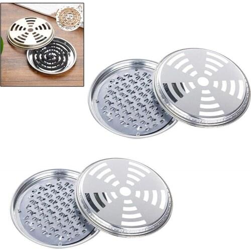 Portable Mosquito Coils Holder Large Hotel Metal Repellent Rack With Cover Saft Mosquito Coil Tray Summer Antimosquito grand