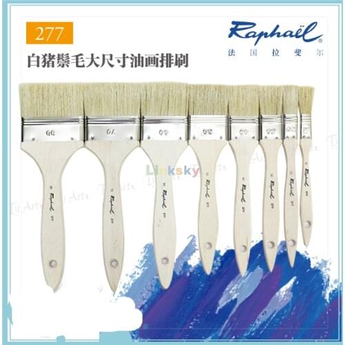 Raphael Bristle Oil Painting Flat Brush OLEO 277 Series,Suitable for Sky, Background and Flat Painting Large Area Creation