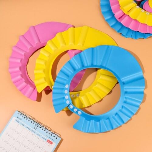 Adjustable Child Baby Shower Caps Kids Shampoo Hat Waterproof Ear Eye Protection Wash Hair Bath Shield Visor High quality