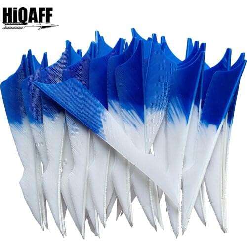 12 Pcs Hi-Q 4 Inch Turkey Feathers Arrow Fletching For Archery Hunting Arrow Natural Feather-Sting
