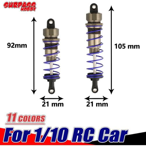 SURPASS HOBBY ZD Shock Absorber 92mm 105mm Oil Absorber Damper Suspension for 1/10 RC Car Buggy Truck Crawler Axial Redcat Scx10