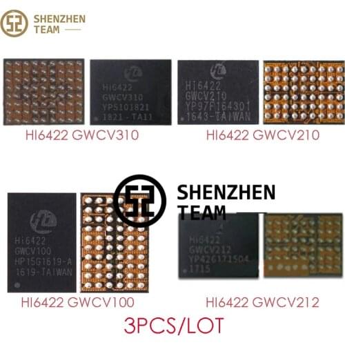 SZteam 3PCS PMIC Hi6422 GWCV100 GWCV210 V212 V213 GWCV310 V32121 V32122 GWCV500 V50021 Power IC For HUAWEI MATE8 MATE 8 XIAOMI