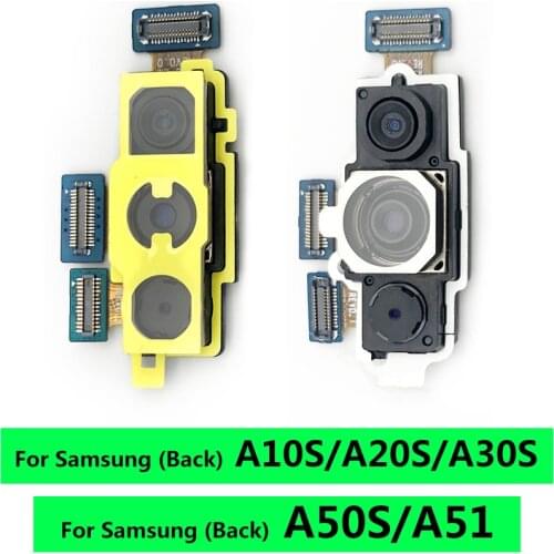 Replacement Parts For Samsung A10S A20S A30S A50S A51 Front Camera Flex + Rear Main Back Camera Module Flex Cable