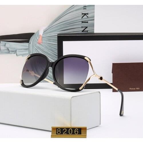 Top Brand Half Frame Sunglasses Women Color Polarized Gradient Glasses Lady Fashion Designer Round Eyewear UV400 Gafas de sol