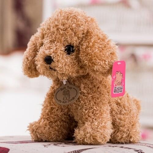 1PCS 25CM Animals Simulation Teddy Dog Lady Stuffed Toys Dolls