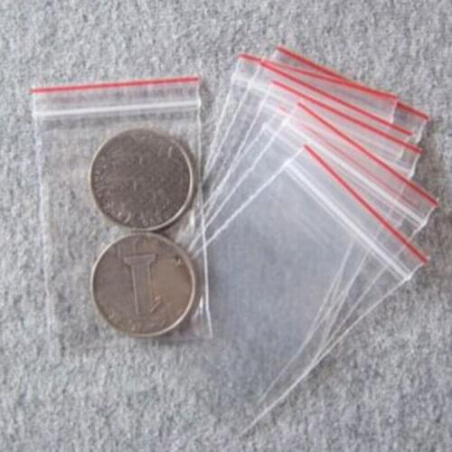 1000pcs Mini Plastic Bags Ziplock Seal Transparent Poly Bags Packaging 40X60mm Grocery Bags Party Supplies