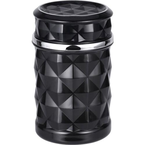 Car Ashtray Storage Cup Container Cigar Ash Tray Fashion LED Light Car Ashtray Travel Home Vehicle Styling Cigarette Ash Holder