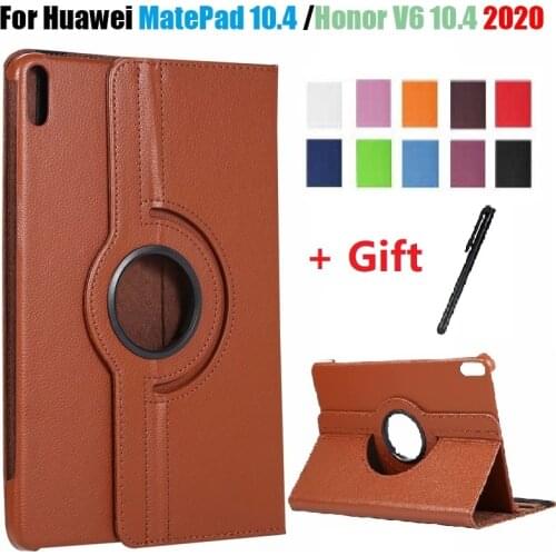 Tablet Case for Huawei MatePad 10.4 Stand BAH3-W09 BAH3-AL00 Folding PU Leather Cover for Huawei Honor V6 Case funda with Stylus
