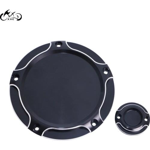 Motor Black Derby +Timing Timer Cover For Harley Touring Road Electra Street Glide Special FLHXS 2016-2018 Ultra Classic FLHTCU