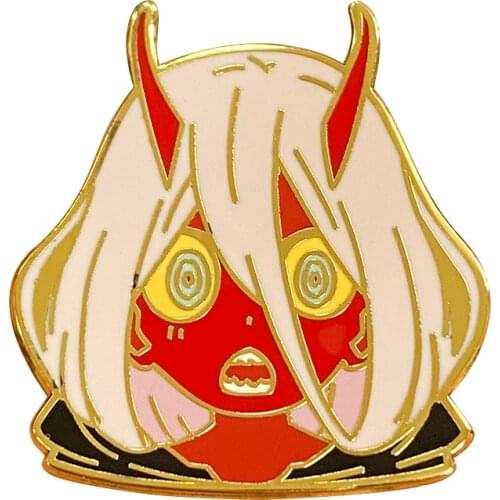 Mystery girl Zero Two enamel pin inspiration of my favorite Sci-fic TV animation series