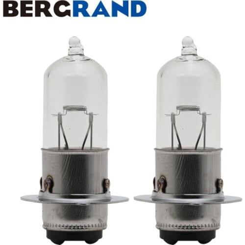 2PCS M5 P15D-25-1 12V 35/35W Motorcycle Headlight Fog Clear Glass Head Lamp Halogen Bulb farol moto