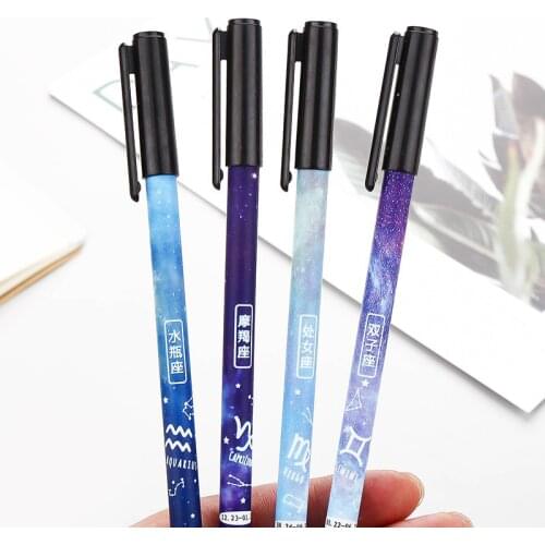 Constellation Gel Pen Hand Cute Star Net 0.5mm Red Black Ink Type Feature Erasable Or Not Writing Point Material Full Needle