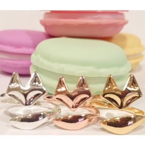 Wholesale Unique Trendy Fox Adjustable Ring High Quality Design Mens Fox Promise Rings Women Gift Overwatch Aros