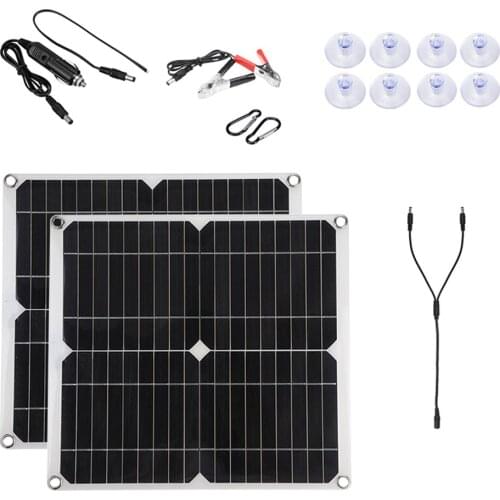 300W Solar Panel Kit Battery Charger for RV Travel Trailer Camper Van Boat