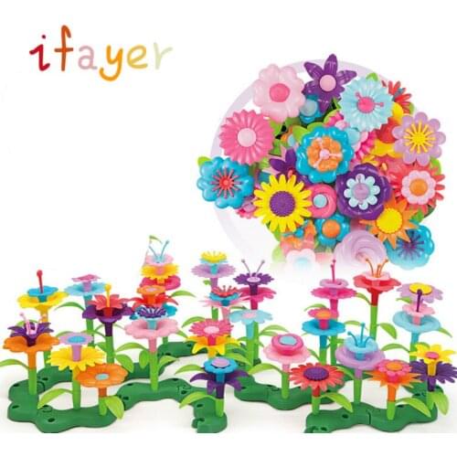 Childrens early education wisdom, variety, garden world set, intelligence development, DIY assembled toy 46pcs set