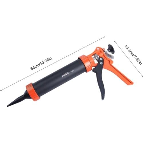 Caulking Tool Kit Silicone Handheld Caulking with Multifunction Grout Scraper and Caulk Nozzle Finisher Sealant R7UB