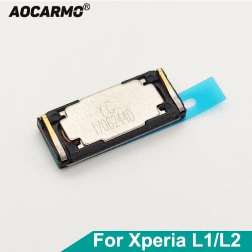 Aocarmo For Sony Xperia L1 G3311 G3312 G3313 L2 H3311 H3321 H4311 Top Ear Speaker Earpiece With Adhesive