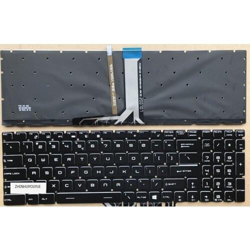 New for MIS GE75 GP75 MS-17E7 GF75 MS-17F4 keyboard US Colorful backlight