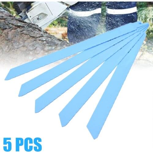 5pcs/set 18 tpi Hard Metal Recip Saw Blades 225mm Professional Sharp Saw Blades Jig Saw Tools Durable Manual Woodworking Tools