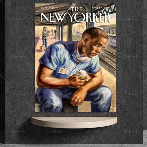 After the Shift - The New Yorker, New Yorker Magazine Cover Art Print, Vintage Art Print, New Yorker Poster, Literary Gift