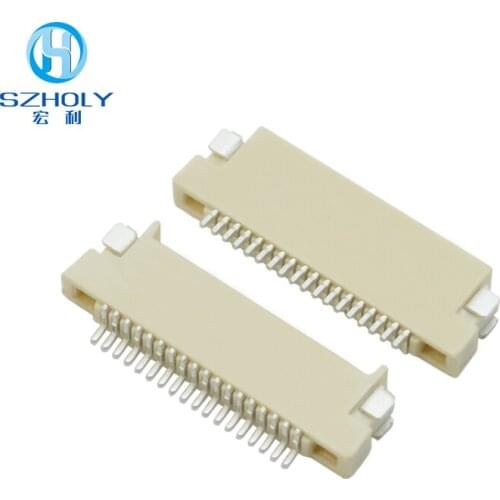 FPC/FFC Flat Cable Connector 0.5mm Pitch H1.5 Hight Double-Sided Connector 4/5/6/7/8/9/10/12/14/16/18/20/22/24/26/28/30/40/60Pin