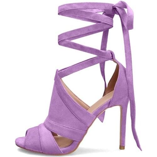 Sandals Women 2021 Summer New Super High Heel Plus Size 44 Fashion Non-slip Wear-resistant Breathable Ankle Strap High Heels