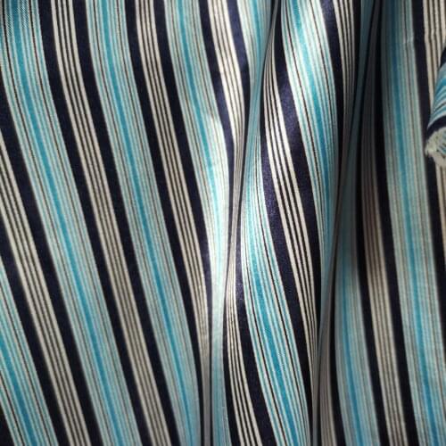Tissue Stripe Satin Ribbon Material Glossy Charmeuse Polyester Tilda Scarf Fabric