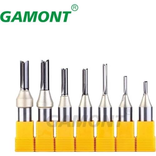 Tungsten Steel 1/2 Woodworking Carbide Milling Cutter CNC Engraving Machine TCT Straight Groove Double-edged Cutting Cutter