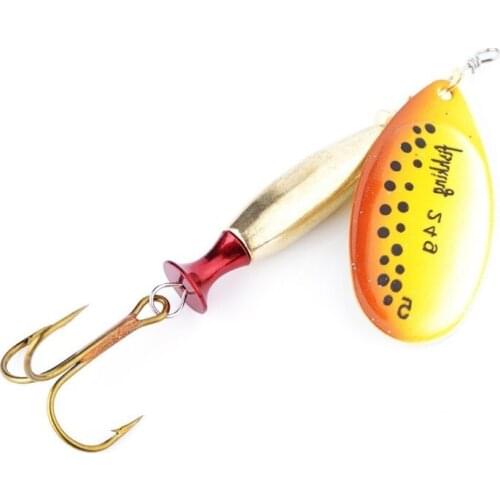 Pure metal materials Rotatable lure bait for catching ferocious big fish in deep water