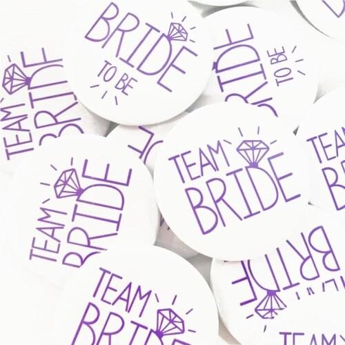 1Pcs Hen Party Bride Badge Decoration Team Bride Bridal Shower Party Decoration Supplies