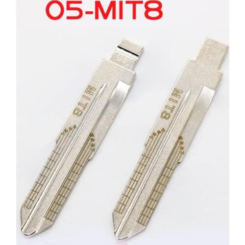 05# MIT8 Car key blank with Engraved Line Folding key blank with tick marks