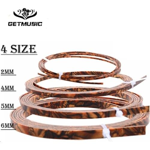 10pcs Colorful Celluloid 6/5/4/2 mm Width Guitar Binding Purfling 5 Feet Length Tiger Pearl