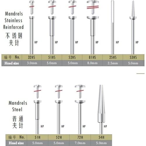 10 Pieces Reinforced Stainless Steel HP RA FG Shank transformer dental mandrel