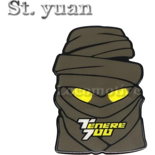 Motocicleta For Yamaha Tenere700 Almohadilla de tanque de combustible de Gel 3D pegatinas, Fuel Tank Sticker calcomanías para