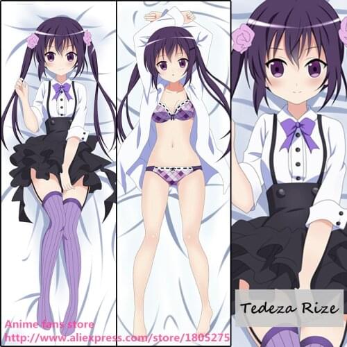 Anime Is the order a rabbit Tedeza Rize Lovely Japanese Pillowcase Pillow Case Cover decorative Hugging Body Bedding