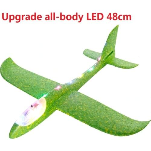 36-48CM Hand Throw Flying Glider Planes Foam Plane Kid toys Model Glider airplane Kids Gift Toy Free Fly Plane Model Outdoor Fun