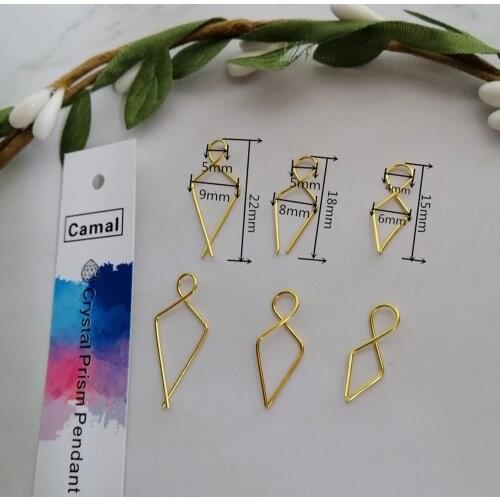Camal 100pcs Gold 15/18/22mm Metal Fish Tail Hooks Connectors For Crystal Beads Pendant Chandelier Strand Accessories Lamp Parts