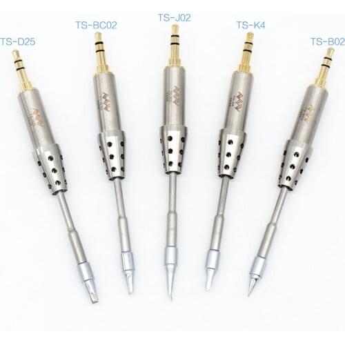 TS80P Digital LCD Soldering Iron Tips Mini Original Replacement Welding TS-B02 TS-D25 Tip Soldering Iron Tips