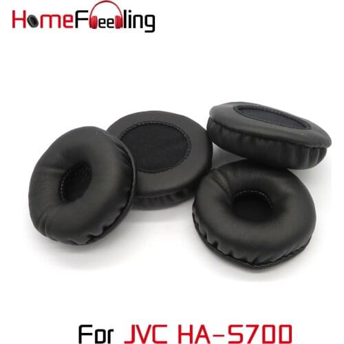 Homefeeling Ear Pads For JVC HA-S700 Earpads Round Universal Leahter Repalcement Parts Ear Cushions