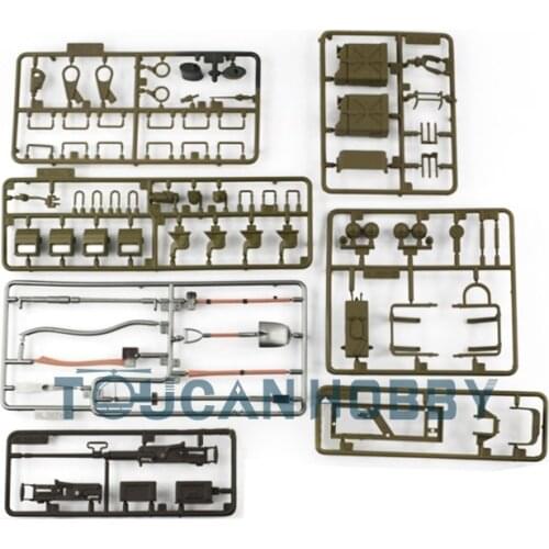 Henglong 1/16 Scale Walker Bulldog RC Tank 3839 Plastic Parts Bag TH00237