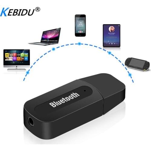 Kebidu USB Adapter Bluetooth Adapter Stereo Audio To Speaker Sound Box USB Bluetooth Audio Receiver For Apple IPhone 4/5/6 Plus