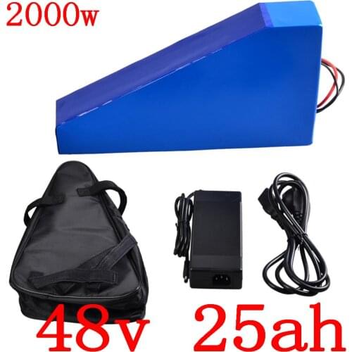 48V E-Bike Battery 48V 2000W 1500W 1000W Electric Bike Battery 13S 48V 25AH 20AH 18Ah 15AH 13AH Lithium Battery with 5A charger